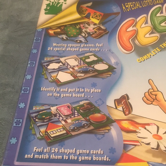 Feel & Match Game A special Lotto Game very RARE Complete hand feel Shape Game - Picture 3 of 8